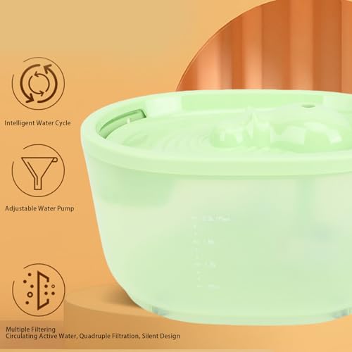 Fuente de Agua Automática para Gatos 2.3L para Mascotas miniatura 5