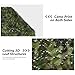 BASSDASH Camo Netting with Back Meshing Camouflage Mesh Water Resistant for Hunting Blind Theme Decoration Sunshade Cover