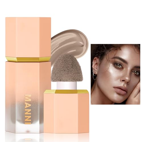 Bronzer Contour Stick - Grey Contour Wand Liquid Bronzer Concealer - Face Concealer With Cushion Applicator - Waterproof Long Lasting Smooth Natural Matte Finish - Liquid Bronzer Stick(Shaded Gray)