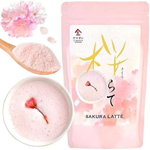 Sakura Latte -Creamy and Aromatic Foam- Using Japanese Cherry Blossom 100%, 3.5oz, Made in Japan,Sold by Japanese company 【YAMASAN】 Cover