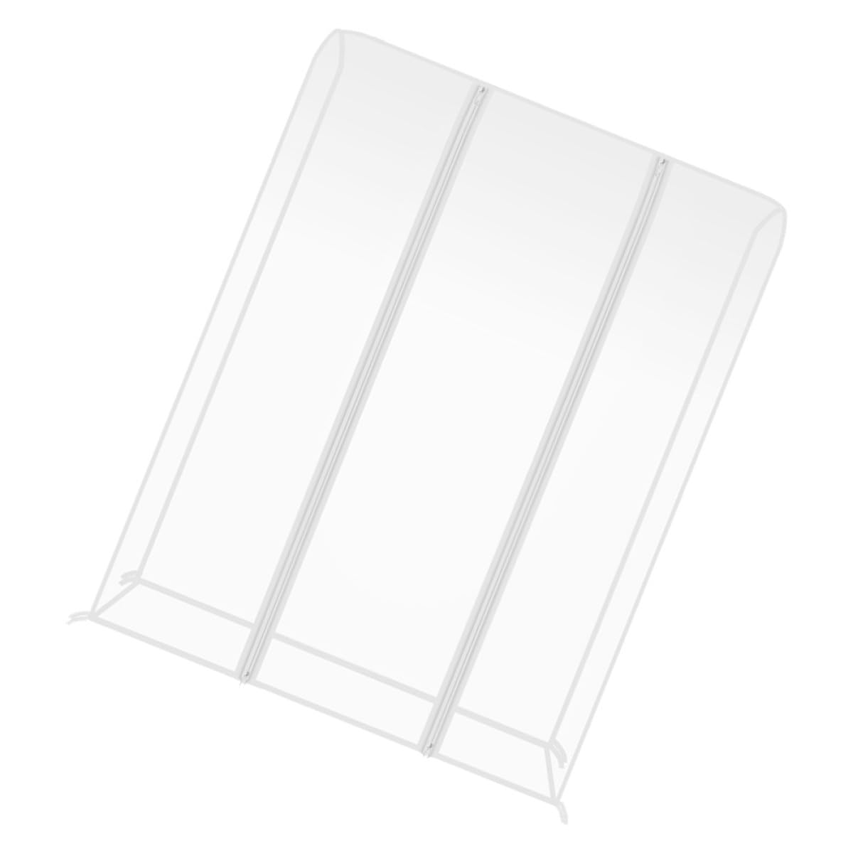 Funda para Ropa de Armario Transparente con Cremallera, Gran Capacidad y Plástico Resistente, Diseño Moderno y Minimalista para Hogares y Hoteles