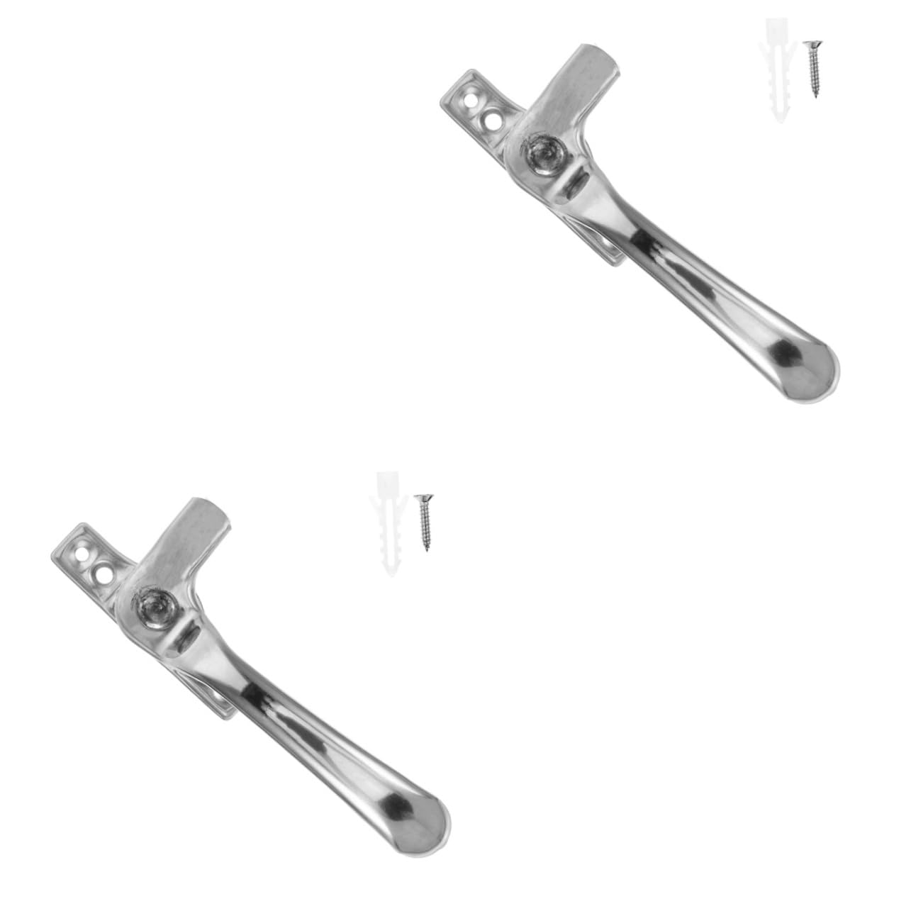 Angoily 2pcs Window Sash Lock Handle for Sliding Window Safety Lock Replacement Part Latch Function for Upvc