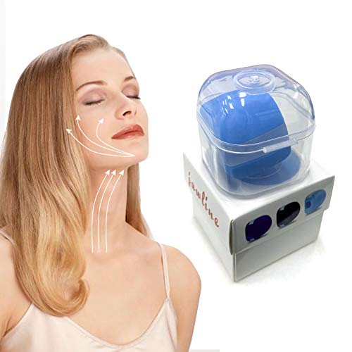 Jaw Exerciser, Jawline Exerciser Jaw, Face, and Neck Exerciser - Define Your Jawline, Slim and Tone Your Face. Jaw Line Exercise Device for Men & Women, Facial Exerciser Blue