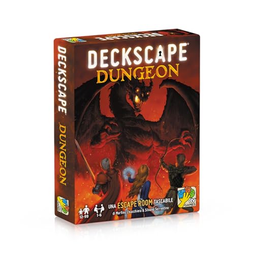 dV Giochi Deckscape Dungeon - Una Sala de Escape al Alcance de la Mano - 1-6 Jugadores - 12+ años - Edición Italiana
