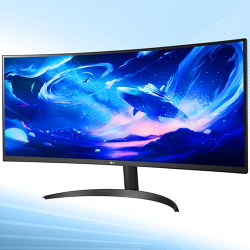 Image of LG 34 Inch Curved UltraWide Monitor, IPS Display, QHD(3440x1440), Dynamic Action Sync, HDR10, sRGB 99%, OnScreen Control, Dual Controller, Multitasking and Content Creation, DisplayPort & HDMI, Tilt