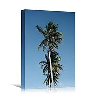 Canvas Wall Art Tree Against Sky Living Room Multicolor Nature Photography Relax/Calm Trees Tropical - 12x18 inches