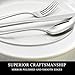 Dinner Forks, Set of 6 Top Food Grade Stainless Steel Silverware Forks, Flatware Set,8 Inches, Mirror Finish & Dishwasher Safe, New Apartment Essentials Cutlery Set