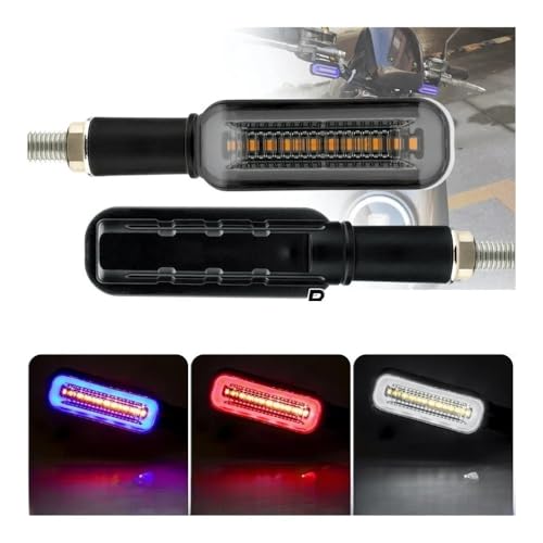 Clignotants LED Universels Moto Feux Circulation Arrière Indicateurs Débit