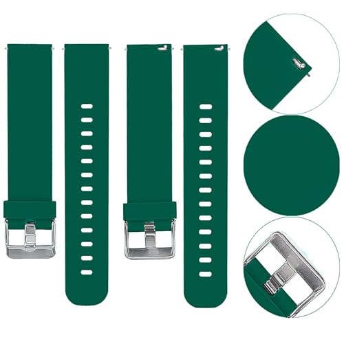 Image of ACM Watch Strap Silicone Belt 20mm compatible with Boat Wave Neo Smartwatch Casual Classic Band Green