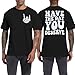 Cool Punk Rock Skeleton Emo Graphic Tees Men: Have The Day You Deserve Rock Band Positive Words Tee Shirts Black