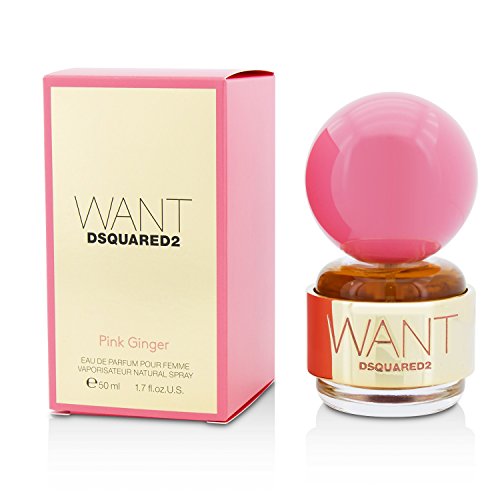 Dsquared2 - profumo da donna “Want - Pink ginger”, confezione da 1 pezzo (1 x 50 ml)