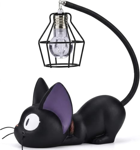 Amallino Kiki Jiji Cat Lamp Resin Kikis Delivery Service Night Light Warm Glow Bedside Desk Gift