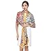 DANA XU 100% Mulberry Silk Pashmina Summer Scarf Extra Large Shawls And Wraps For Evening Dress Women Travel Floral Blanket