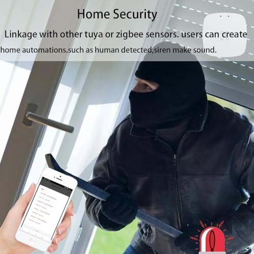 Image of MmWave Human Presence Sensor, Zigbee Millimeter Wave Radar Detection | 24G Radar,Requires TUYA HUB, Supports Home Assistant Zigbee2mqtt