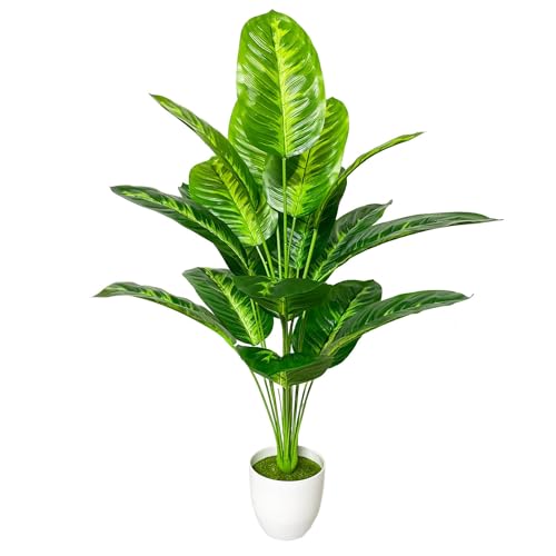 AIVORIUY Fake Plants Large Artificial Tree Leaves Faux Plants in Pot for Indoor Outdoor House Floor Home Office Farmhouse Bedroom Garden Modern Decor Housewarming Gift (80cm Tropical Bird of Paradise)