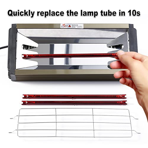 Lampe de peinture infrarouge 2000W à séchage rapide pour cuisson de vernis auto - 3