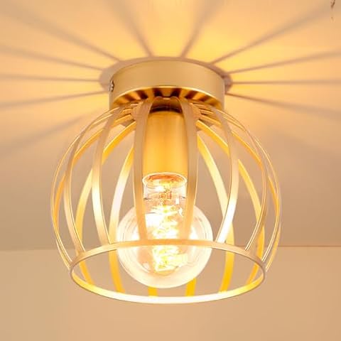 iDEGU Plafonnier Vintage Cage Cover