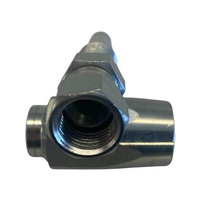 Image of 1 /4 inch Hose x 1 /4 inch Female JIC Reusable Hydraulic Hose Fitting - Field Repair for R2 /R16 Hydraulic Hose | 2-Piece Thread-On Design for Assembly & Repair