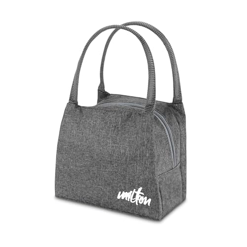 Image of MILTON Fancy Lunch Bag I Design Tiffin Bag for Office for Men, Women I Eco Friendly, Spacious, Durable I 2.44 L I Black