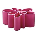 Material: Silikon Normann Copenhagen - Vase, Blumenvase - KONTUR - Silikon - Pink/Rosa - 14 x 11 x 6 cm