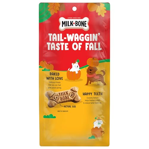 Image of Milk-Bone Pup-kin Spice Biscuits, Pumpkin Spice Artificially Flavored Dog Treats, 8 Oz. Bag