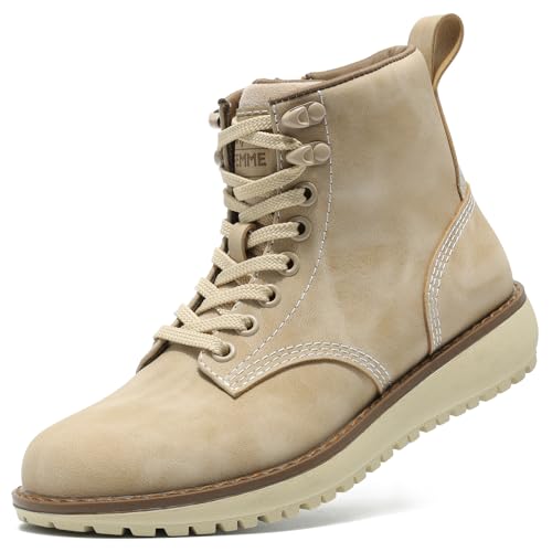 ANJOUFEMME Snow Winter Hiking Boots for Women - Womens Outdoor Waterproof Shoes Lightweight Walking Backpacking DSX13W-FN-US-BEIGE-8.5