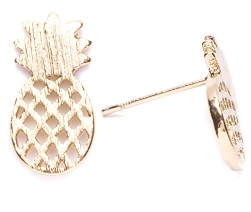 Happiness Boutique Orecchini a Bottone Ananas in