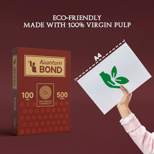 Image of A4 Bond Paper | 100 GSM | 500 Sheets (Pack of 1)