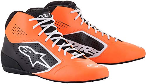 Alpinestars TECH-1 K START V2 SHOES - ONG FL BLK WHT - 13