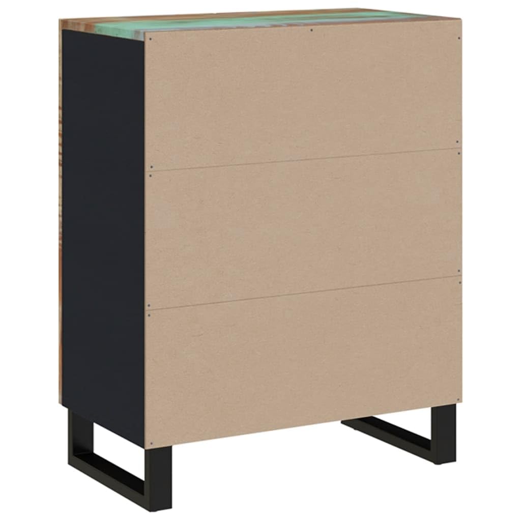 Buffet 60 x 33 x 75 cm en bois vieilli massif pour cuisine, salon, salle à manger, café