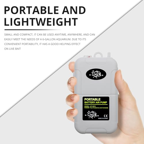 Image of Small Aerator for Fish 6 Gallons /19GPH-35GPH,Aerator for Bait Bucket,Adjustable USB Air Pump,Quiet Voice,with Car Cigarette Lighter, Suitable for Tropical Fish Enthusiasts and Fishing Enthusiasts