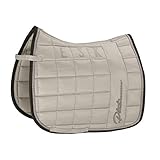 unempfindliches Glossy-Obermaterial und Cool/Dry Unterseite voluminöse Steppung, Silikonflächen in der Sattellage beidseitige Glossy Vertikalstreifen mit eleganter Strassapplikation, atmungsaktiver Mesheinsatz im Rückenkanal aufwändige dreifach Lurexkordel auf Glossy-Einfassung, , ,