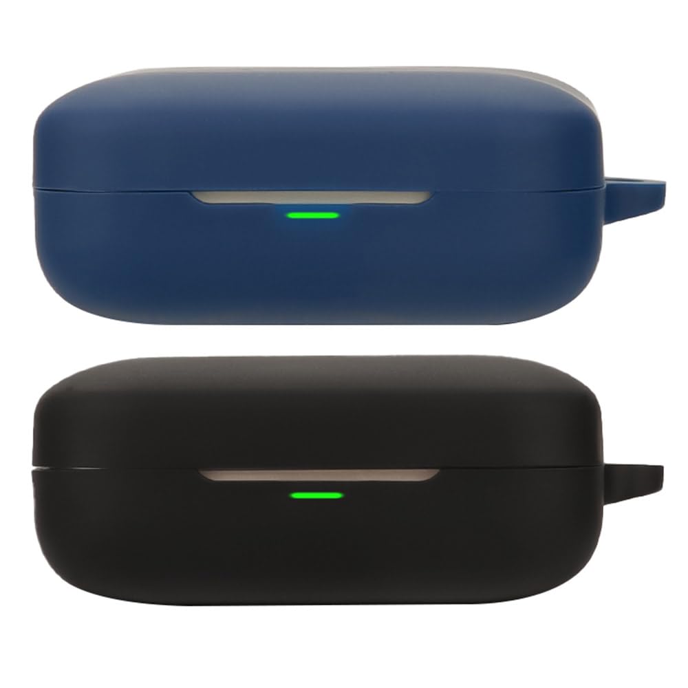 Msialt [2 pezzi] Silicone case compatibile con realme Buds Air 7, [Supporta la ricarica wireless] [Custodia protettiva antiurto] Simpaticodi cartoni 3D black blue
