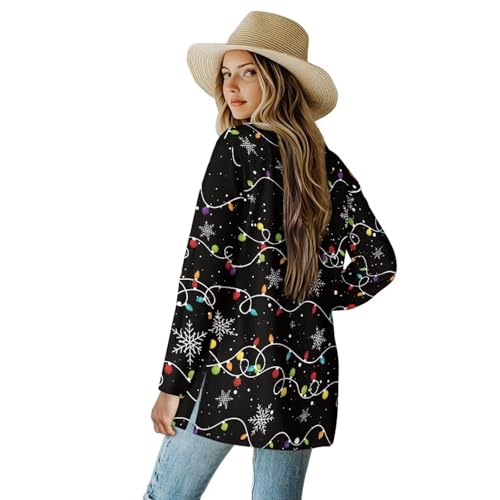 Image of Women's Lightweight Cardigans with Pockets Trendy Long Sleeve Open Front Cardigan Casual Tops Jackets Fall Oufits S-2XL
