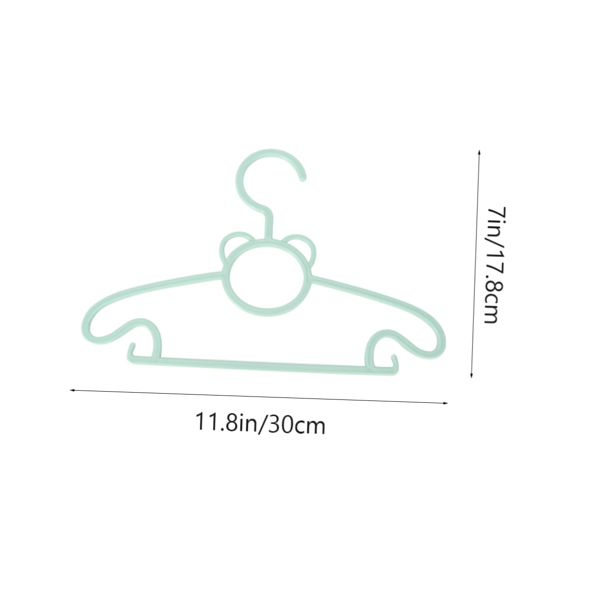 OUNONA 10Pcs Clothes Hanger Non Slip Lightweight Plastic Clothes Drying Rack for and Hanging