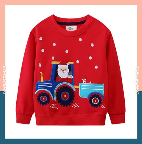 Boys Sweatshirts Casual Sweatshirts Cotton Sweatshirts Long Sleeve T-shirts Crew Neck Cartoon Tops for Boys-13