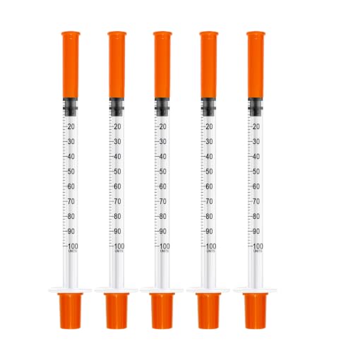 1ml 31Ga 5/16" (8mm) Syringe with Needle, Individually Wrapped, Pack of 30