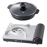 【セット買い】イワタニ Iwatani 岩谷 カセットガス エコプレミアムIII CB-EPR-3-B + ジュニアマルチプレートガラス蓋付き CB-A-MPJ セット