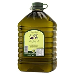 Douzenis Pomace Olijfolie, 5 liter, ideale braadolie uit Griekenland, perfect voor braden en frituren, mild van smaak, rookpunt 240 graden