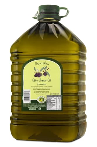 Douzenis - Aceite de oliva Pomace | Recipiente de 5 litros | Ideal para freír y freír | sabor...