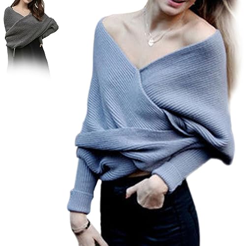 Hdnaihpp Snowfall Sweater Scarf with Sleeves, Women Knit Sweater Tops Scarf3