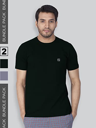 Image of Lux Nitro Men's Solid Regular Fit T-Shirt