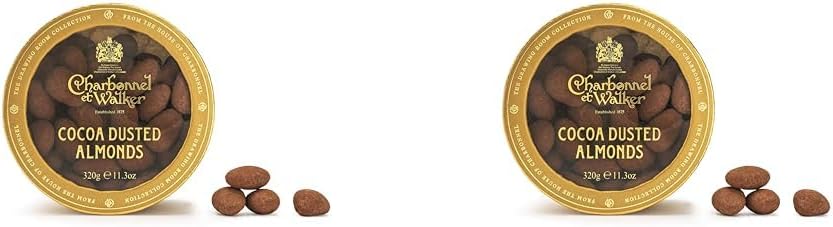 Charbonnel et Walker Cocoa Dusted Almonds, 320 g (Pack of 2)