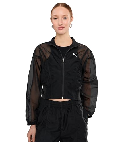 PUMA Womens Dare To Oversized Jacket Athletic Outerwear Casual - Black - Size L - image 1