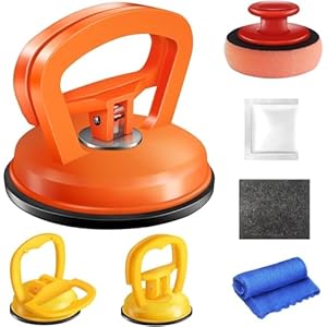 Extractor de abolladuras, paquete de 3 herramientas de eliminación de abolladuras, kit de eliminación de abolladuras para automóvil, extractor de abolladuras y kit de reparación de abolladuras