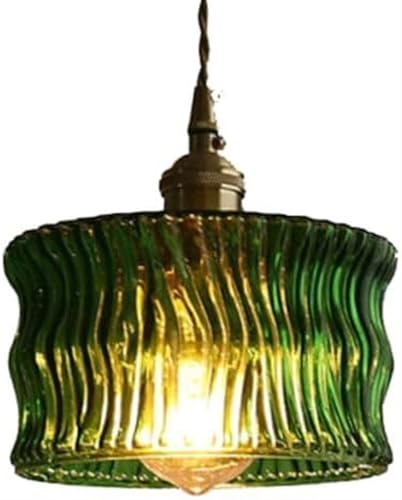 Lámpara colgante de cristal labrado y latón retro con acabado artesanal sutil 2