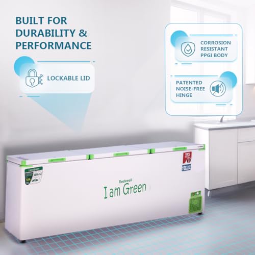 Image of Rockwell GFR1510F 1319L Large Deep Freezer, Commercial Storage Freezer, 100% Copper Coil | Energy Efficient -25C to -18C | Heavy Duty PUF Insulation