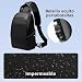 Imagen de GYakeog Bolso Bandolera Hombre Bolso Pecho Impermeable Bolso Cruzado Mochila Bandolera para Vida Diaria Ciclismo Caminar Viajar y Trabajar-Negro