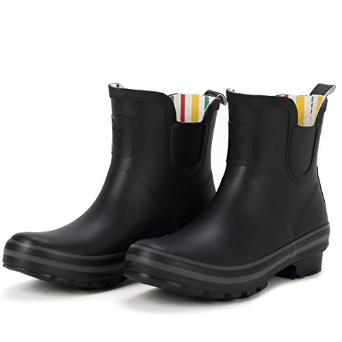 Evercreatures Women's Rain Boot All Black Meadow Ankle Rubber Rain Boots Waterproof Boots Garden Shoes Size US 6 (UK 4 / EUR 37) by Evercreatures - Image 8