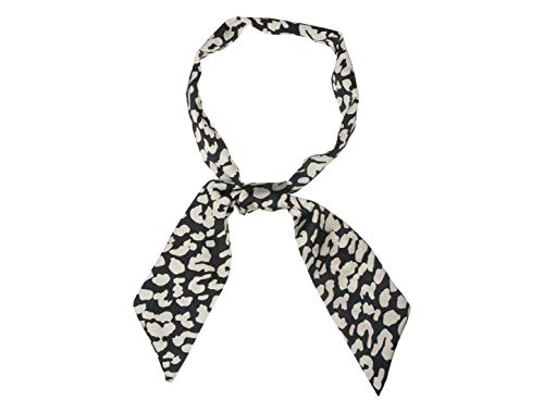 Allegra K Leopard Animal Print Pattern Skinny Scarf Long Neck Scarves Headband for Women4
